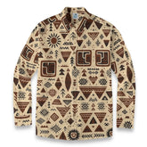Retro Tiki Pictorial long-sleeve shirt