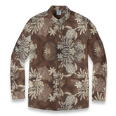 Island Guardian – Tribal Turtle & Floral Hawaiian Long-sleeve shirt