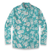 Retro Tiki Pictorial Long-sleeve shirt