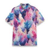 Women's Watercolor Christmas Trees Hawaiian Shirt