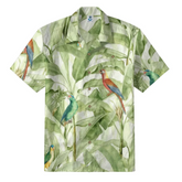 Tropical Parrot & Banana Leaf Hawaiian Shirt