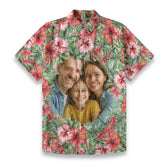 Personalized Hawaiian Shirt with Photo, Custom Hawaiian Shirt, Vacation Tropical Pattern Shirt - The Palmix