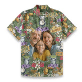 Personalized Hawaiian Shirt with Photo, Surfing Cocktail Hawaiian Shirt, Tiki Shirt for Family - The Palmix