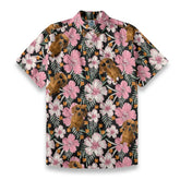 Cool Dachshund Dog Tropical Flower Hawaiian Vacation Shirt
