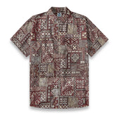 “Tapa Mosaic” – Retro Polynesian Aloha Shirt