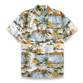 Sunshine Coast – Vintage Hand Painted Art Yellow Hibiscus Flower Shirt