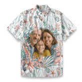 Personalized Hawaiian Shirt with Photo, Ocean Animals Hawaiian Shirt - The Palmix