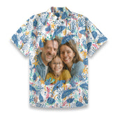 Custom Photo Hawaiian Shirt Ocean Fish Vacation Trip Shirt With Photo Custom, Personalized Shirt Personalized - The Palmix
