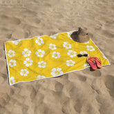 Retro quick-drying beach towel