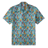 Tiki & Surfboard Hawaiian Shirt