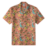 Surfing Santa & Floral Hawaiian Shirt