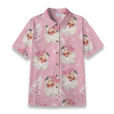 Retro fairy tale with pink Santa Claus