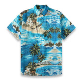 Hawaii tropical island style retro island printed shirt