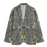 William Morris Blue-Green Botanical Blazer