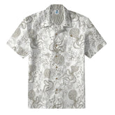 Gray tone octopus painting