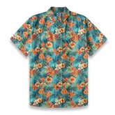 Tropical Bloom – Bright Blue Island Shirt