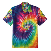 Rainbow Tie-Dye Hawaiian Shirt