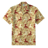 Retro Artistic Christmas Reindeer