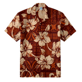 Hibiscus Tribal Hawaiian Shirt
