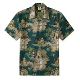 Vintage Teal Oriental Garden