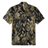 Retro Artistic Dark Leaf & Gold