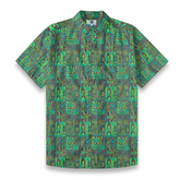 Tiki Fish print Cotton Hawaii Shirt