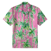 Pink Palm Tree Hawaiian Shirt