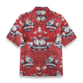 Colorful dancing Santa Claus