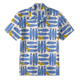 Blue Fish & Lemon Hawaiian Shirt