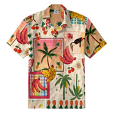 Tropical Fruit & Toucan Hawaiian Shirt