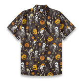 Halloween party hand drawn printed shirt