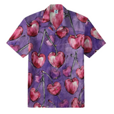 Purple Heart Cherry Hawaiian Shirt