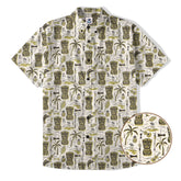 Retro Mid Century Modern Tiki Hawaii Shirt, Tropical Tiki Hawaii Shirt