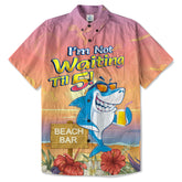 Retro Shark Hibiscus Drink Short Sleeve Shirt, I'm Not Waiting Until 5 Shirt - The Palmix