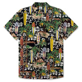 Aloha Hibiscus Flowers Hawaii Shirt, Surfing Hawaiian Shirt - The Palmix