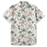 Tropical Palm Tree Hawaii Shirt, Hibiscus Flowers Hawaii Shirt