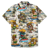 Tiki Mask Aloha Hawaii Shirt, Surfing Tiki Pattern Hawaiian Shirt