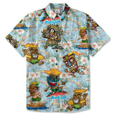 Tiki Mask Aloha Hawaii Shirt, Tiki Mask Summer Vibes Hawaiian Shirt