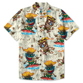 Tiki Mask Aloha Hawaii Shirt, Tiki Mask Long Island Hawaiian Shirt
