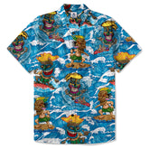 Tiki Mask Aloha Hawaii Shirt, Surfing Tiki Beach Hawaiian Shirt