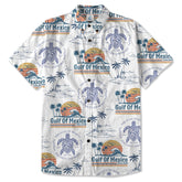 Retro Sunset Gulf Of Mexico Since 1550 Hawaii Shirt, Gulf of Mexico Hawaii Shirt