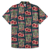 Tiki Hawaii Tropic Hawaiian Shirt