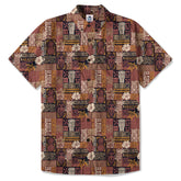 Tribal Tiki Hawaiian Style Tribal Motif Hawaii Shirt