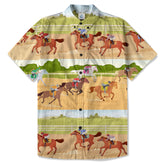Horseshoes Rose Kentucky Hawaiian Shirt Derby Day