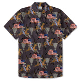 American Rodeo Hawaiian Shirt Colorful Cowboys Riding Patriotic Western Shirt 4th of July