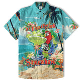 It's Always 5 O'clock Somewhere Hawaiian Shirt, Parrot Hawaiian Shirt, Parrot Summer Hawaiian Aloha Shirt - The Palmix