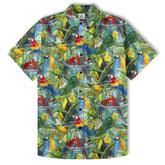 Parrot Funny Colorful Hawaiian Shirt, Aloha Summer Beach Hawaii Shirt - The Palmix
