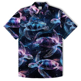 Sea Turtle Hawaiian Shirts for Men Women Youth, Vintage Sea Turtle Aloha Summer Beach Shirt - The Palmix