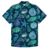 Turtle Pattern Shirt, Turtle Ocean Animals Hawaiian Shirt - The Palmix