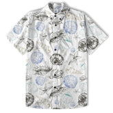 Sea Shells Animal Pattern Hawaii Shirt, Turtle Hawaiian Shirt for Men Women - The Palmix